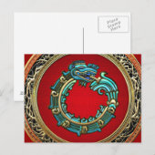 [100]ヘビ神ケツァルコアトル[玉] ポストカード (正面/裏面)