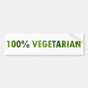 100%ベジタリアン バンパーステッカー
