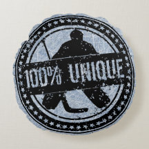 100%ホッケーユニークゴアリー丸ピロー