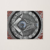 [100]マスター・メイソンシルバースクエア&コンパス ジグソーパズル (横)