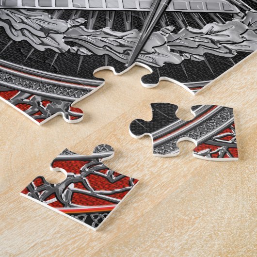 [100]マスター・メイソンシルバースクエア&コンパス ジグソーパズル (側面)