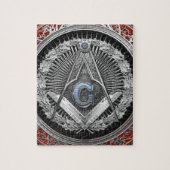 [100]マスター・メイソンシルバースクエア&コンパス ジグソーパズル (縦)