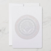 [100]マスター・メイソンシルバースクエア&コンパス 招待状 (裏面)