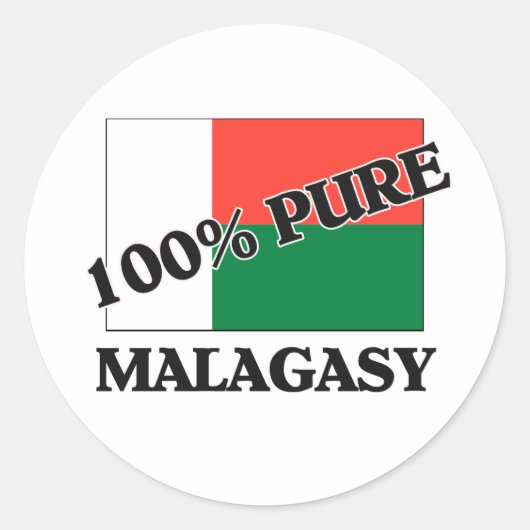 100%マダガスカル ラウンドシール (正面)