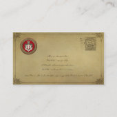 [100]マルタの順序 – SMOM Coat of Arms 名刺 (裏面)