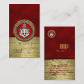 [100]マルタの順序 – SMOM Coat of Arms 名刺 (正面/裏面)