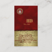 [100]マルタの順序 – SMOM Coat of Arms 名刺 (裏面)