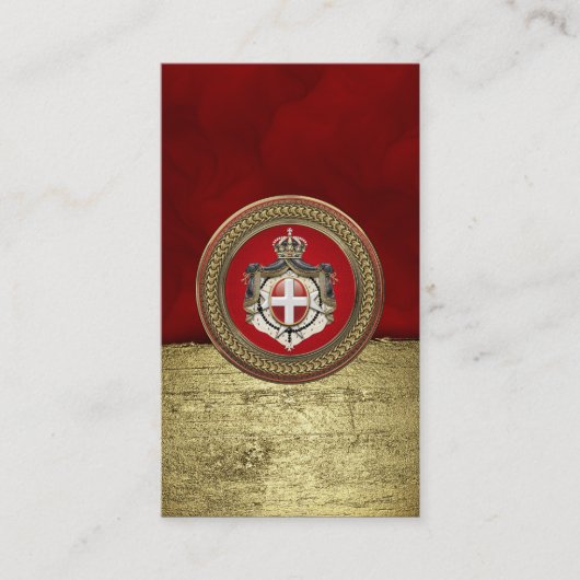 [100]マルタの順序 – SMOM Coat of Arms 名刺 (正面)