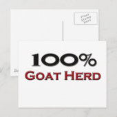 100%ヤギ群 ポストカード (正面/裏面)