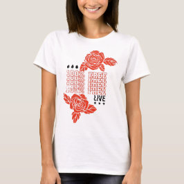 100%ライブフリー、グラフィックティー Tシャツ