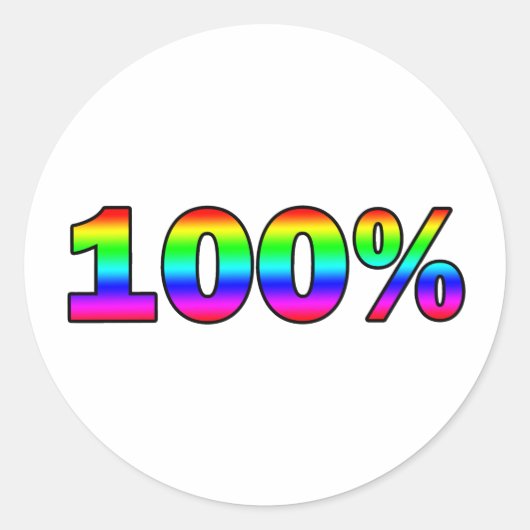 100% ラウンドシール (正面)