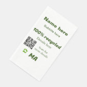 100%リサイクル追加Q Rコードはこちらビジネス名 (コーナー)