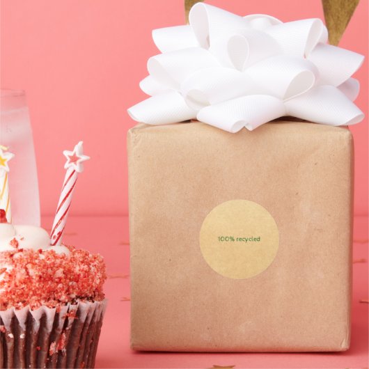 100% リサイクル ラウンドシール (パーティー)