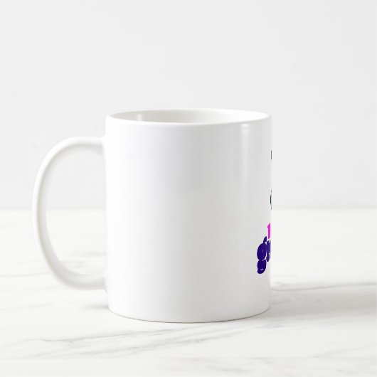 100%レインボーハンドピースサイン付きGroovy コーヒーマグカップ (左)