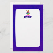 100%レインボーハンドピースサイン付きGroovy 便箋 (正面/裏面)