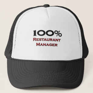 100%レストランのマネージャー キャップ