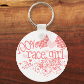 100%レースガール キーホルダー (正面)