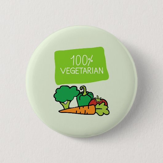 100% ヴィーガンプロウド 缶バッジ (正面)