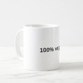 100% ヴィーガンマグ コーヒーマグカップ (正面左)