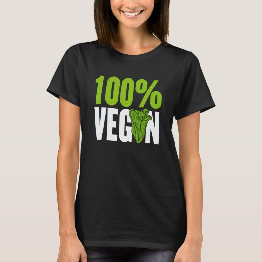 100% ヴィーガン Tシャツ (正面)