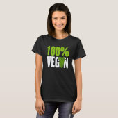 100% ヴィーガン Tシャツ (正面フル)