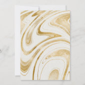 100 万に 1 つの、ゴールド 1 歳の誕生日招待状 招待状 (裏面)