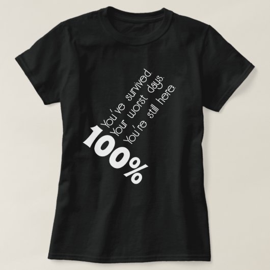 100%与えのTシやる気を起こさせるャツ Tシャツ (デザイン正面)