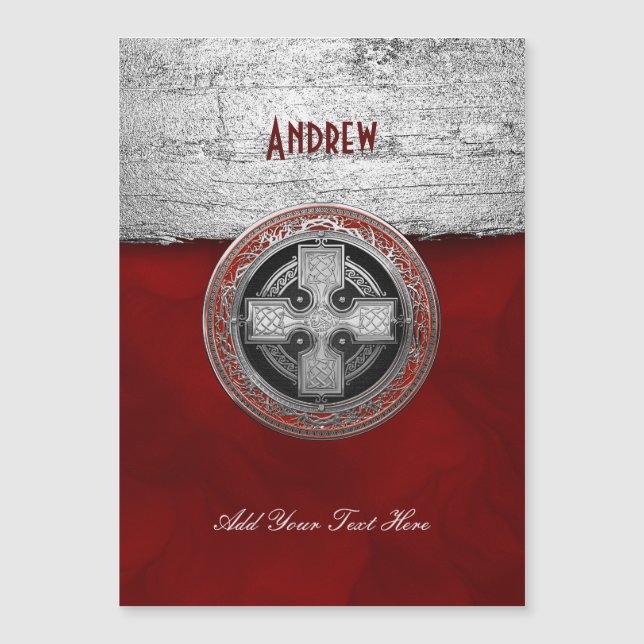 [100]古代ケルト聖銀ノットクロス (正面)