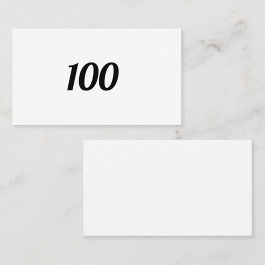 100 名刺 (正面/裏面)
