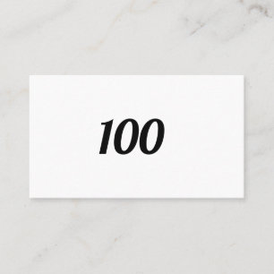100 名刺