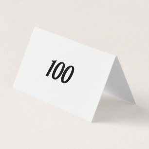 100 名刺