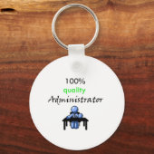 100%品質管理者 キーホルダー (正面)