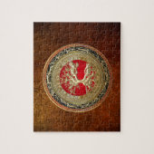 [100]埋蔵物: [金ゴールド]ケルト族の生命の樹 ジグソーパズル (縦)