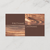 100%天然の木製オーガニックスタイル付き大工 名刺 (正面)