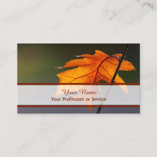 100%天然カラフルオーガニック林スタイル 名刺 (正面)