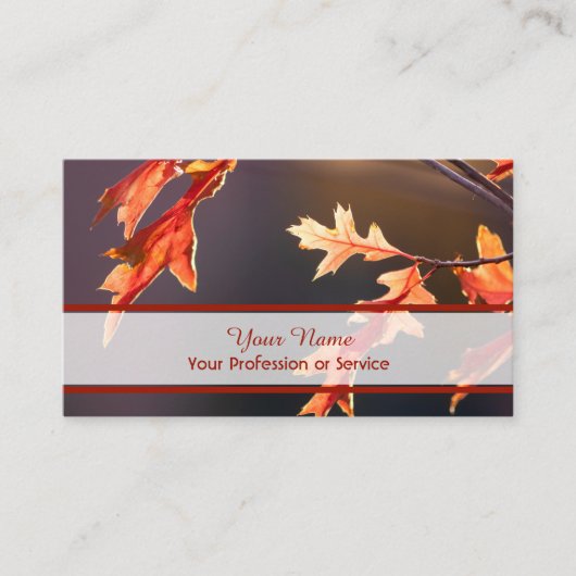 100%天然カラフルオーガニック林スタイル 名刺 (正面)