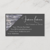 100%天然木オーガニックスタイル内装設計 名刺 (裏面)