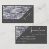 100%天然木オーガニックスタイル内装設計 名刺 (正面/裏面)