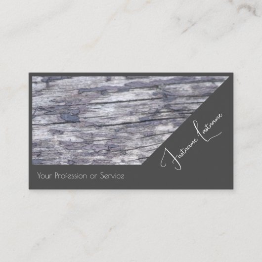 100%天然木オーガニックスタイル内装設計 名刺 (正面)