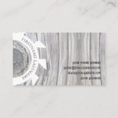 100%天然木オーガニックスタイル内装設計 名刺 (裏面)