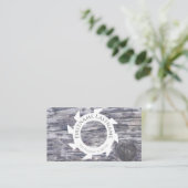 100%天然木オーガニックスタイル内装設計 名刺 (スタンド正面)