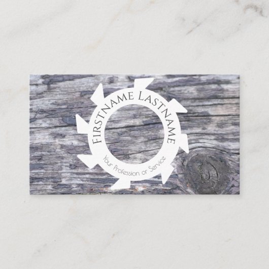 100%天然木オーガニックスタイル内装設計 名刺 (正面)