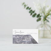 100%天然木オーガニックスタイル内装設計 名刺 (スタンド正面)