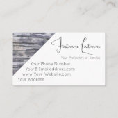 100%天然木オーガニックスタイル内装設計 名刺 (裏面)