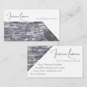 100%天然木オーガニックスタイル内装設計 名刺 (正面/裏面)