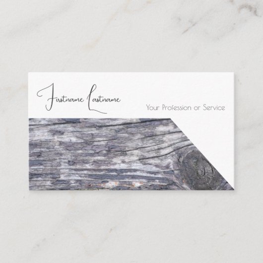 100%天然木オーガニックスタイル内装設計 名刺 (正面)