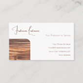 100%天然木オーガニックスタイル内装設計 名刺 (裏面)