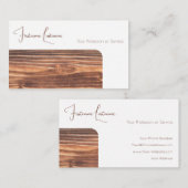100%天然木オーガニックスタイル内装設計 名刺 (正面/裏面)