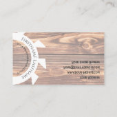 100%天然木オーガニックスタイル内装設計 名刺 (裏面)