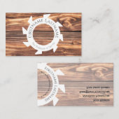 100%天然木オーガニックスタイル内装設計 名刺 (正面/裏面)